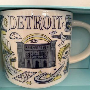NIB Starbucks Detroit Been There Mug